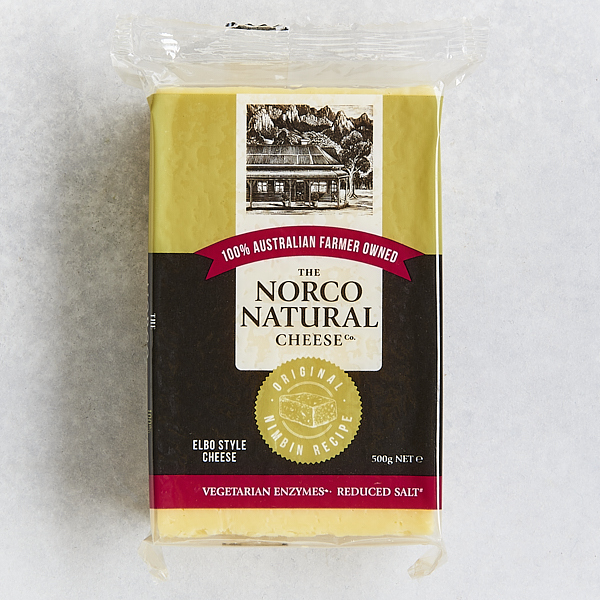 Norco Elbo Mild Cheddar Style Cheese Block 500g