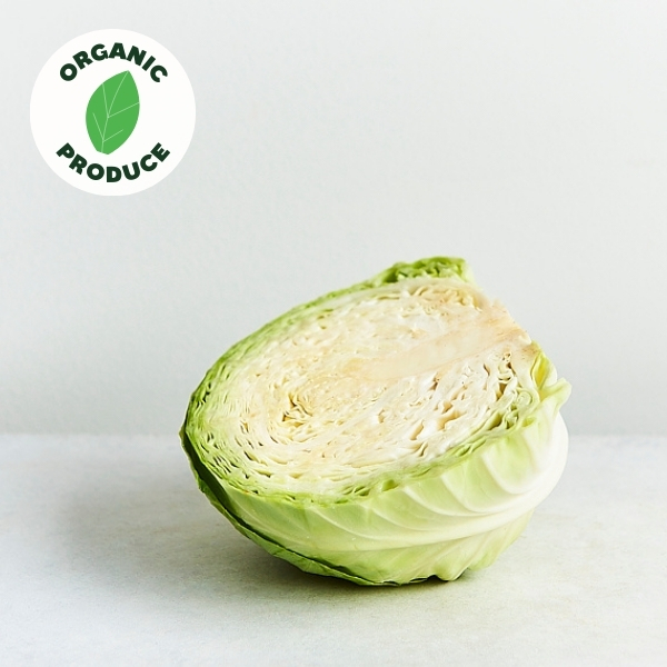 Cabbage Green Organic 1/2