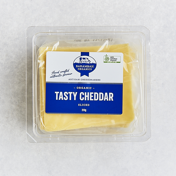 Barambah Cheddar Cheese Sliced 210g