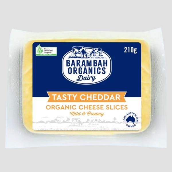 Barambah Cheddar Cheese Sliced 210g