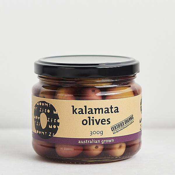 Mount Zero Organic Olives Kalamata  300g