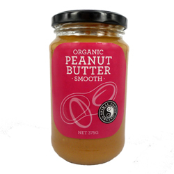 Spiral Foods Organic Peanut Butter Smooth 375g x 6 VALUE BULK BUY
