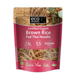 Eco Organic Noodles Brown Rice Pad Thai 200g x 6pk VALUE BULK BUY