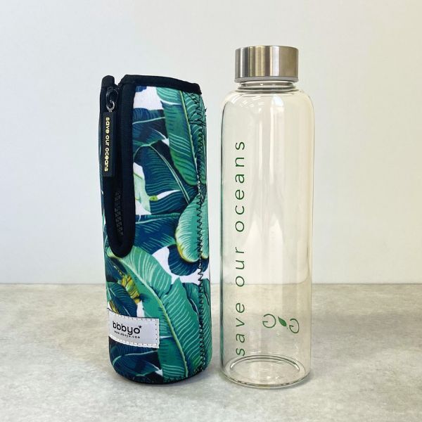 BBBYO Glass Bottle 570ml & Carry Cover