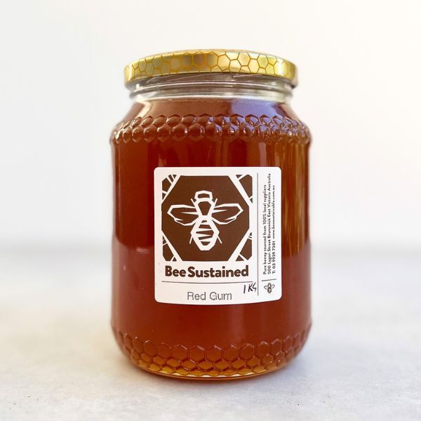 Bee Sustained Honey Red Gum 1kg