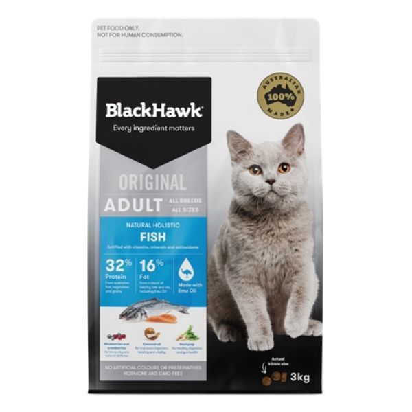 Black Hawk Fish Cat Food 3kg
