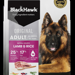Black Hawk Original Lamb & Rice Dry Dog Food-10kg