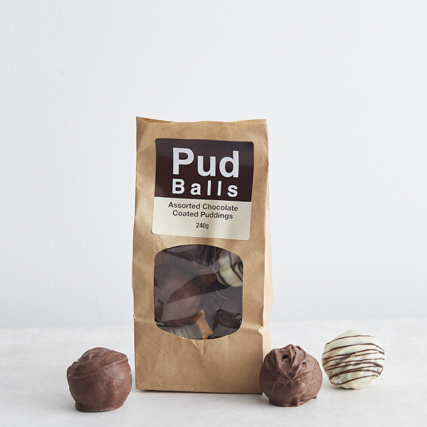 Puds For All Seasons Traditional Plum Pudding Chocolate Coated Balls pack of  6