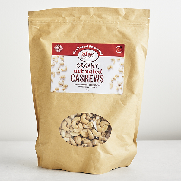 2Die4 Activated Cashews  300g