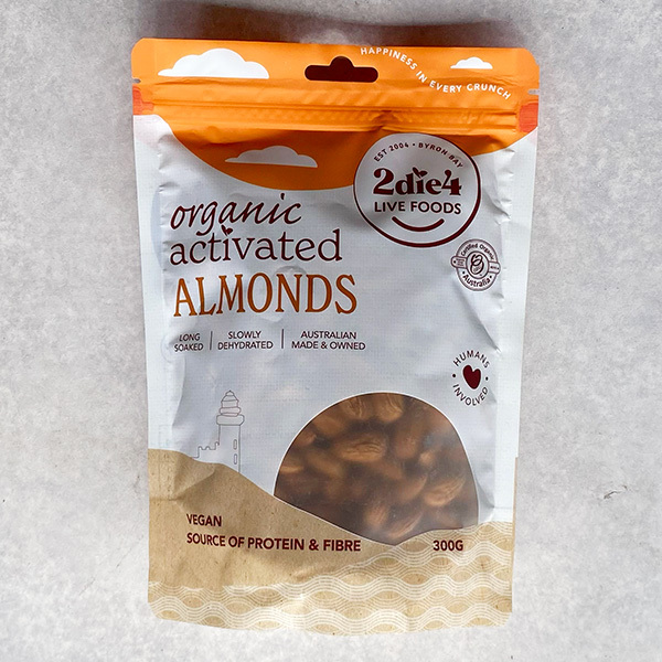 2Die4 Activated Almonds  300g