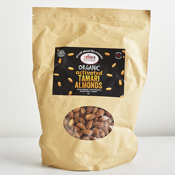 2Die4 Activated Almonds Tamari 300g