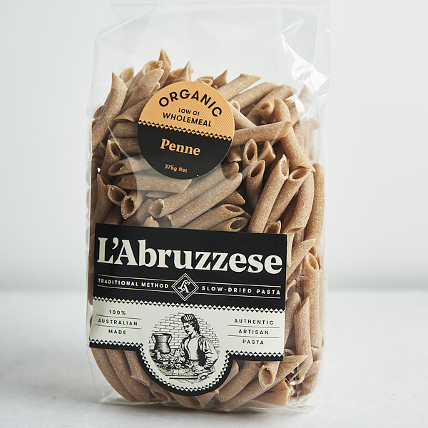 L'Abruzzese Organic Pasta Wholemeal Penne 375g