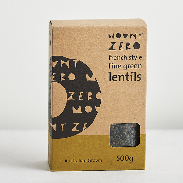 Lentils Mount Zero French Style Green 500g