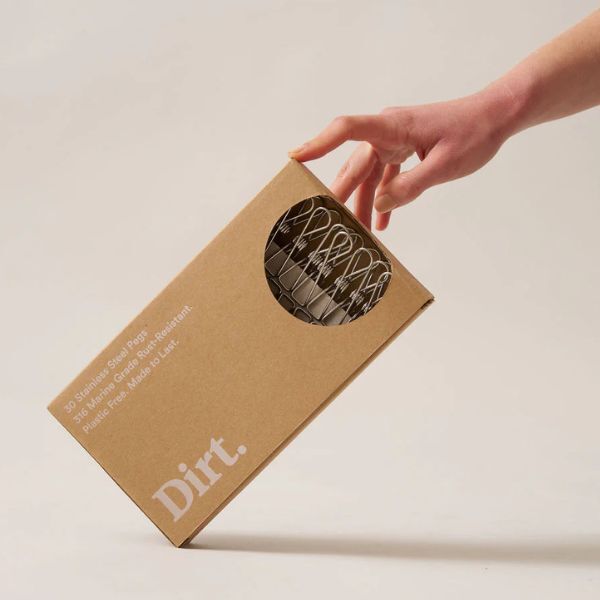 Dirt Stainless Steel Pegs pack of 30