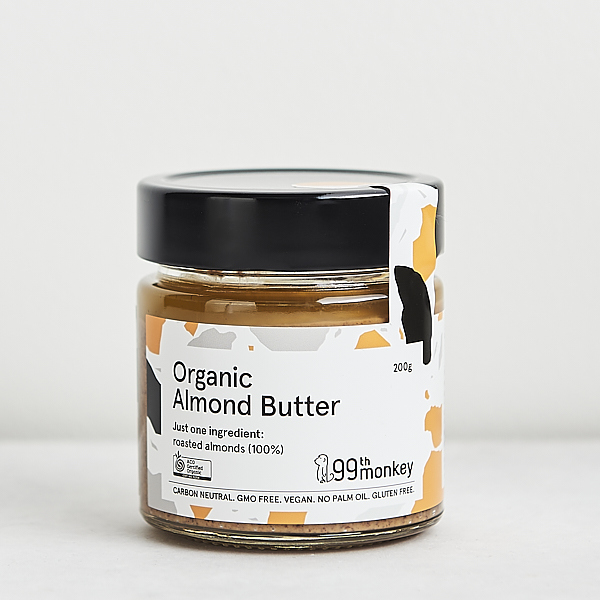 99th Monkey Organic Almond Butter 200g