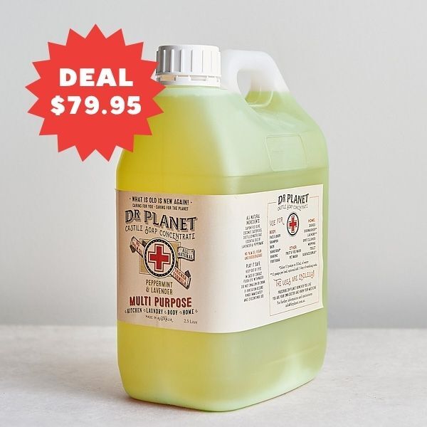 Dr Planet Castile Soap Concentrate Peppermint Lavender Refill 2.5L