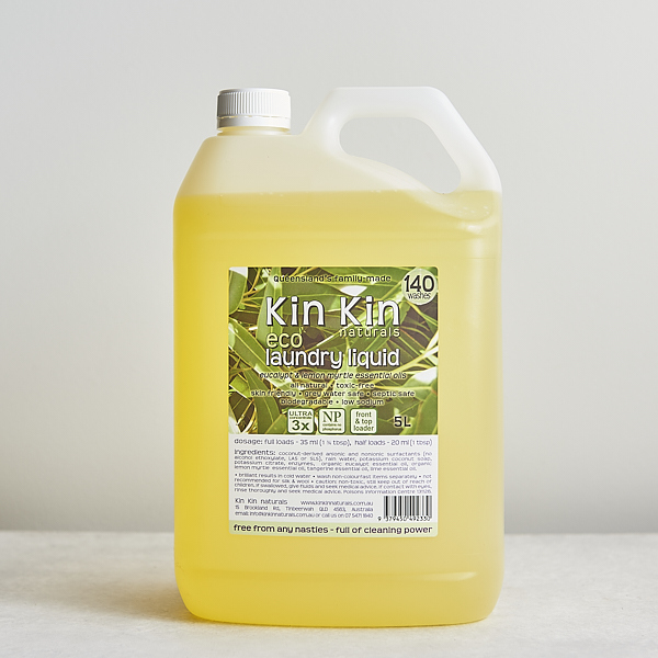 Kin Kin Naturals Laundry Liquid Eucalypt Lemon Myrtle 5L