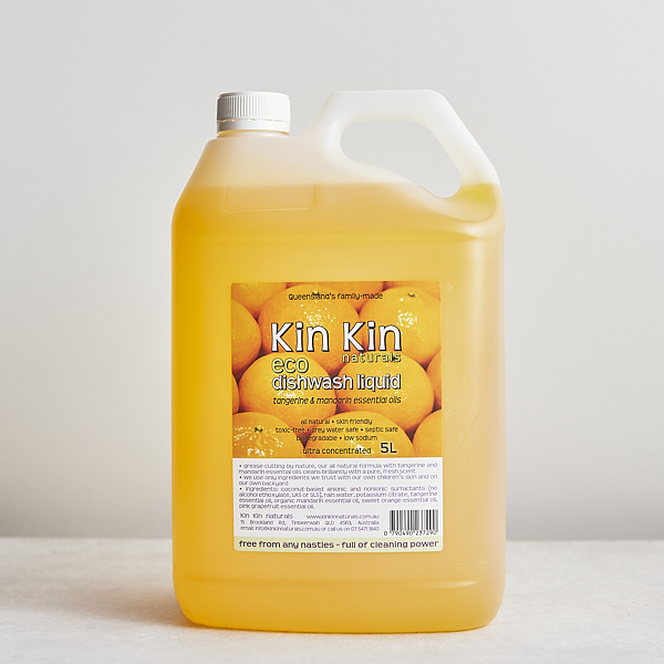 Kin Kin Naturals Dishwashing Liquid Tangerine Mandarin 5L