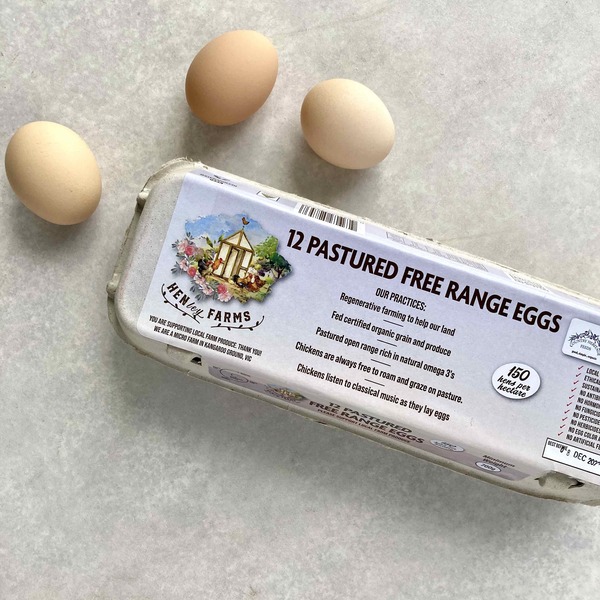 Eggs Free Range Henley Farms 700g