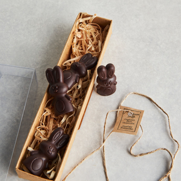 Monsieur Truffe Easter Mini Bunnies Dark Chocolate pack of 4