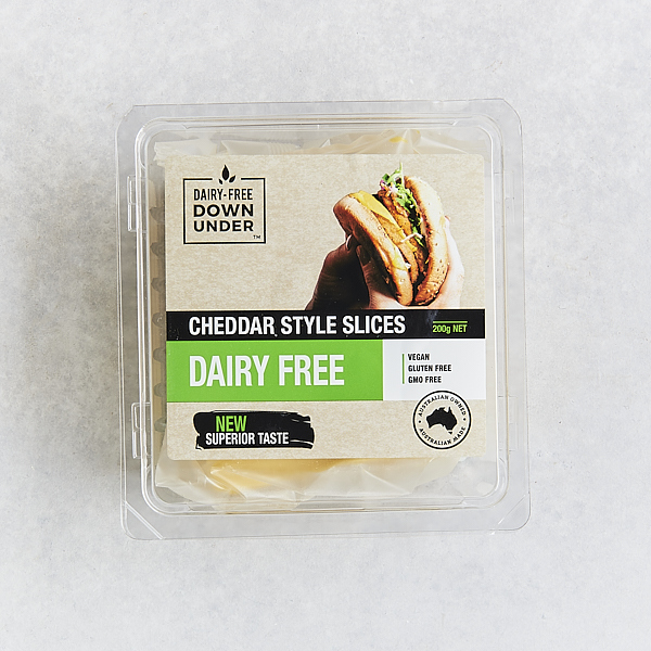 Dairy Free Down Under  Cheddar Style Slices 200g