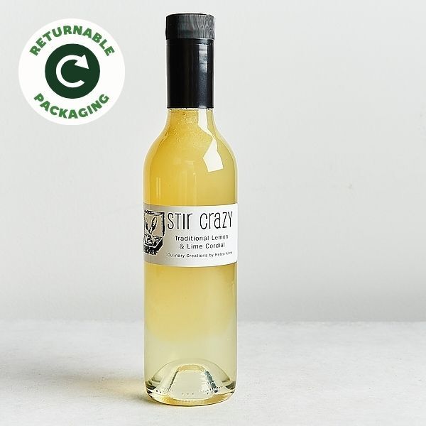 Stir Crazy Cordial Traditional Lemon Lime 375ml