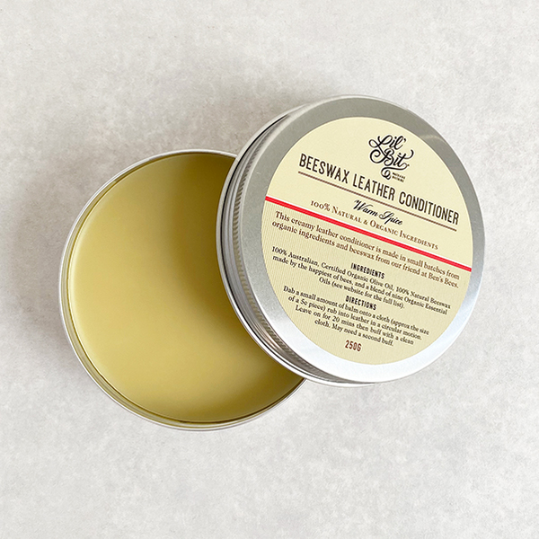 Lil'Bit Warm Spice Beeswax Leather/Wood Conditioner 250g