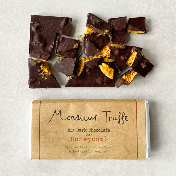 Monsieur Truffe Limited Edition Bar Dark Chocolate with Honeycomb 100g