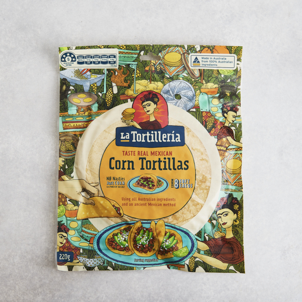 La Tortilleria Soft Corn Tortillas pack of 8