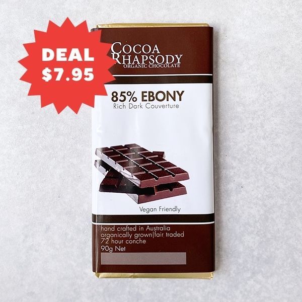 Cocoa Rhapsody Chocolate Dark 85% Ebony 90g