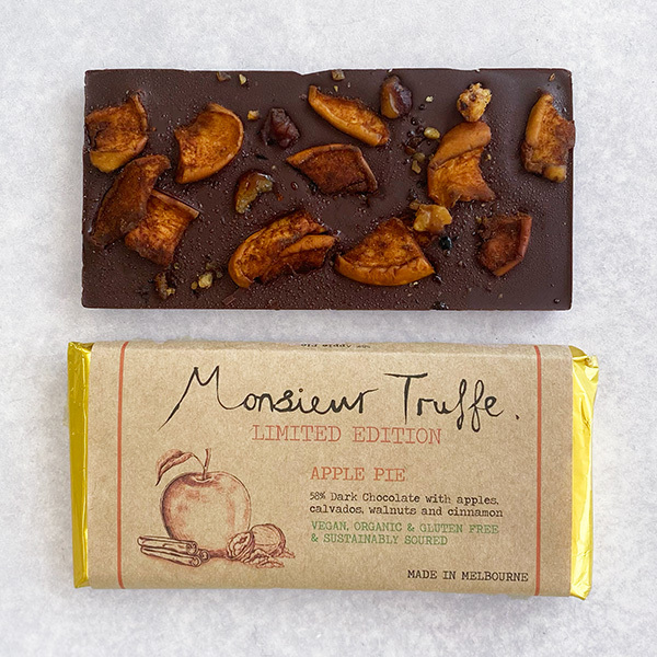 Monsieur Truffe Limited Edition Bar Dark Chocolate Apple Pie 95g