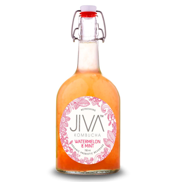 Jiva Organic Kombucha Watermelon & Mint 750ml