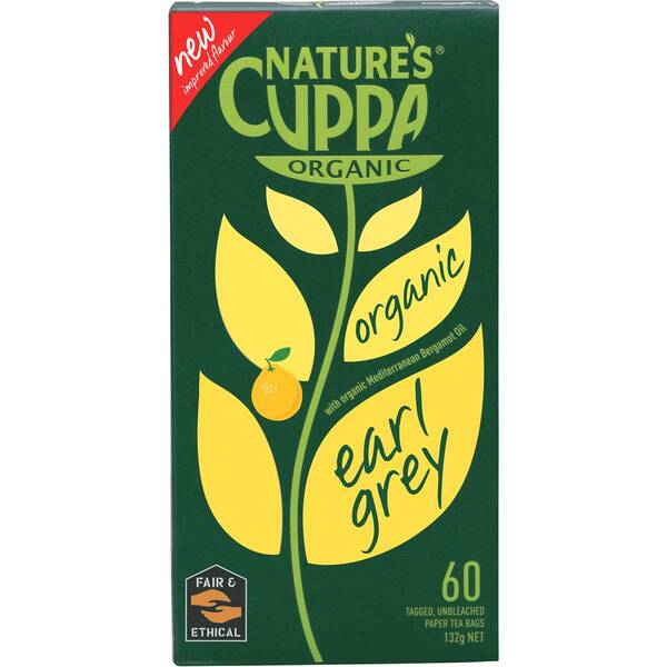 Nature's Cuppa Earl Grey Tea 60 Bags