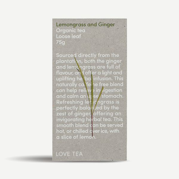 Love Tea Lemongrass and Ginger Loose Leaf 75g