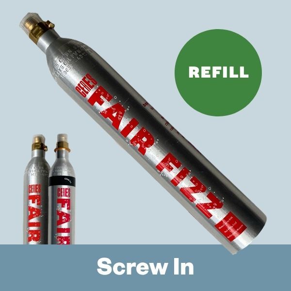 CERES Fair Fizz CO2 Gas Cylinder REFILL -  Screw In