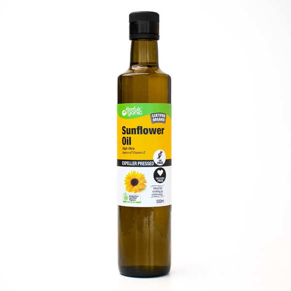 Absolute Organics Sunflower Oil 500ml CLEARANCE
