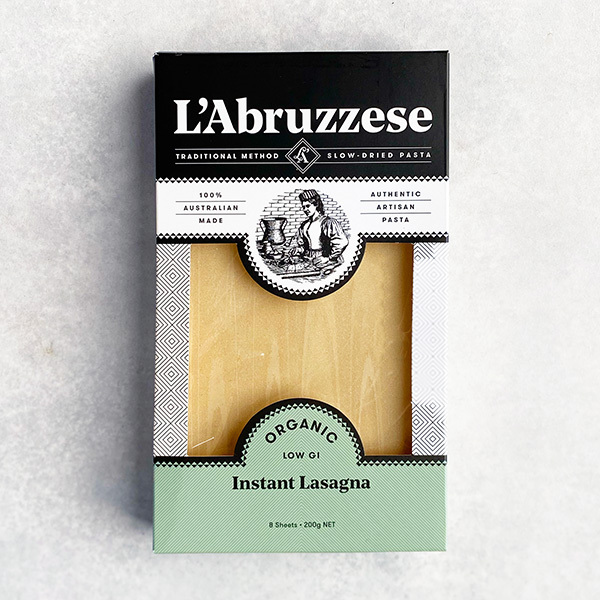 L'Abruzzese Organic Pasta Lasagne 8 Sheets 200g