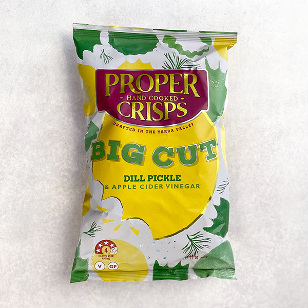 Proper Crisps Big Cut Dill Pickle and Apple Cider Vinegar 140g