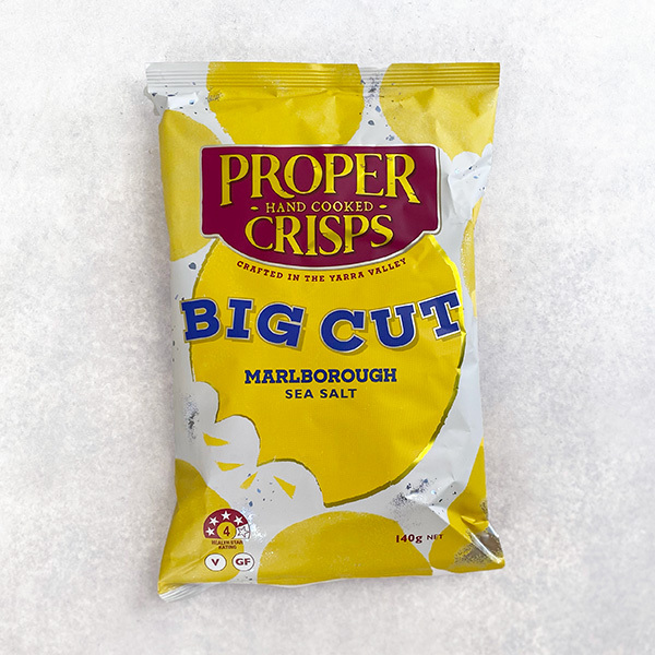 Proper Crisps Big Cut Marlborough Sea Salt 140g