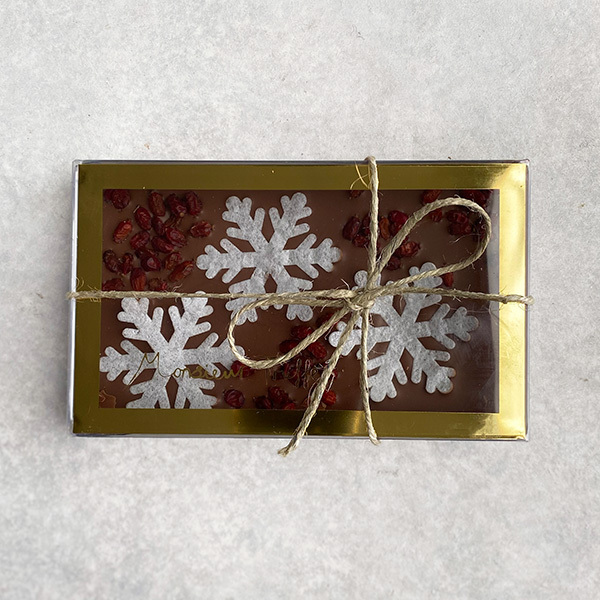 Monsieur Truffe Christmas Snow Flake Gift Box Milk Chocolate 90g