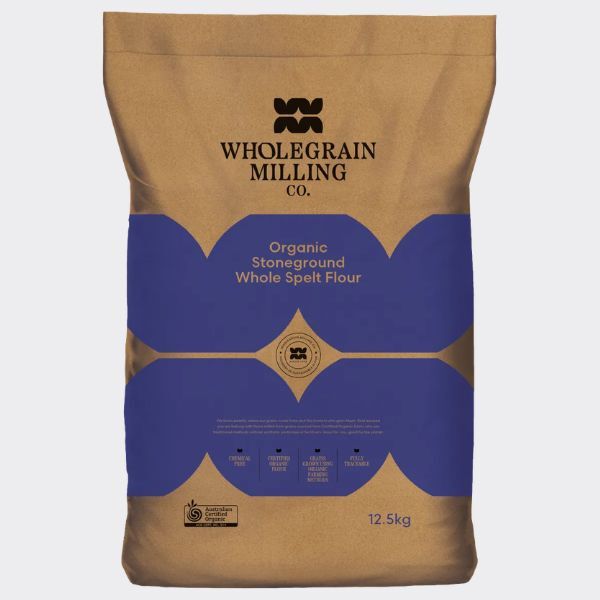 Wholegrain Milling Co - Organic Stoneground Whole Spelt Flour 12.5kg