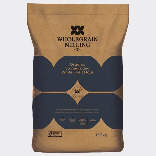 Wholegrain Milling Co - Organic Stoneground White Spelt Flour 12.5kg