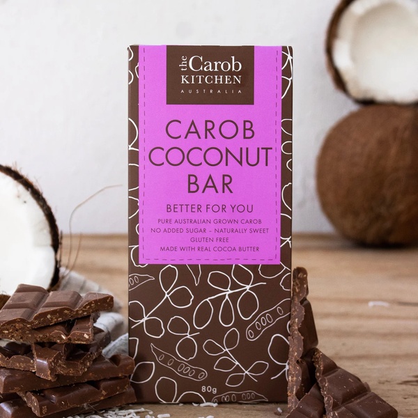 The Carob Kitchen Carob Coconut Bar 80g