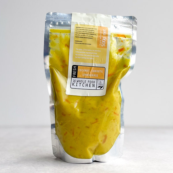 The Whole Food Kitchen Soup Coconut, Carrot & Lemongrass 500g