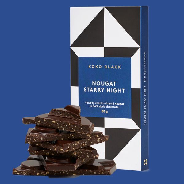 Koko Black Block Dark 54% Nougat Starry Night 80g