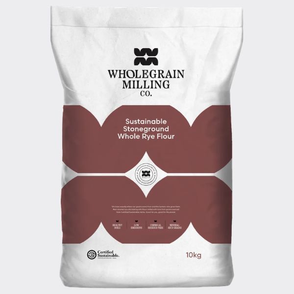 Wholegrain Milling Co - Sustainable Stoneground Whole Rye Flour 10kg