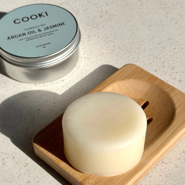Cooki Conditioner Bar Argan and Jasmine Tin 75g