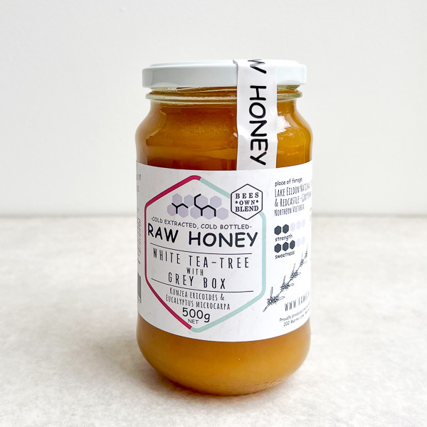 Raw Honey White Tea-Tree with Grey Box 500g