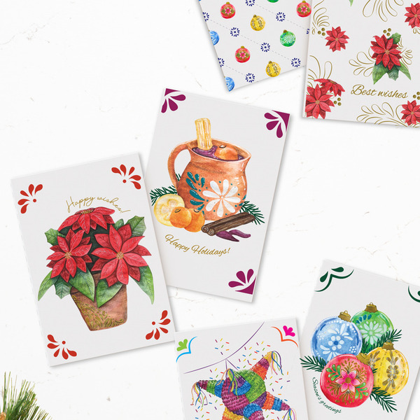 Sisterworks Christmas Cards Folklore pack of 6