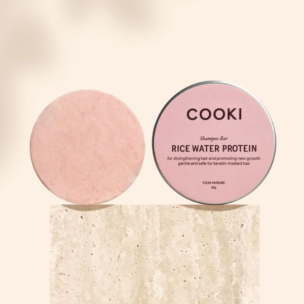 Cooki Shampoo Bar Rice Water Protein Tin 65g